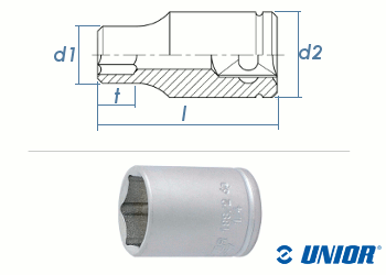 SW6 UNIOR Sechskant-Steckschlüssel mit 1/4" Antrieb verchromt (1 Stk.)  //REVI//
}