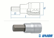 SW6 UNIOR ISK Steckschl&uuml;ssel mit 1/2&quot; Antrieb verchromt (1 Stk.)