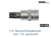 TX15 WGB Steckschlüssel mit 1/4" Antrieb...