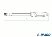 1/4&quot; UNIOR Gelenkgriff 188.2/2BI verchromt (1 Stk.)