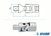 1/4&quot; UNIOR Kardangelenk 188.6/2 verchromt (1 Stk.)