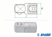 1/4" Innen auf 3/8" Aussen UNIOR...