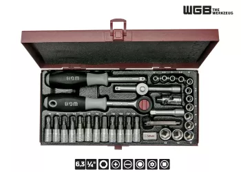 1/4" WGB Steckschlüssel / Bit Set 36-teilig 5040 verchromt (1 Stk.)