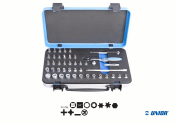 1/4" UNIOR Steckschlüssel / Bit Set 44-teilig...