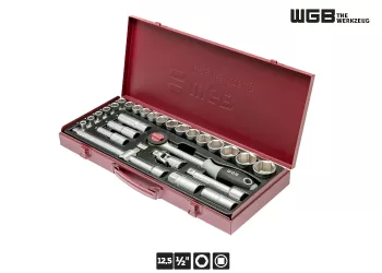 1/2" WGB Steckschlüssel Set 29-teilig 3880 verchromt (1 Stk.)