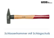 500g WGB Schlosserhammer mit Schlagschutz und Holzstiel...