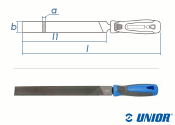 250mm UNIOR Flachfeile Bastard (Grob) mit 2-K Griff (1 Stk.)