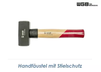 1250g WGB Handfäustel mit Holzstiel (1 Stk.)