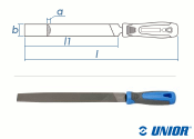 250mm UNIOR Halbrundfeile Halbschlicht (Halbfein) mit 2-K...