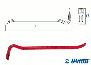 800mm UNIOR Nageleisen 300/6B (1 Stk.)