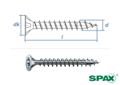 3 x 16mm SPAX Universalschraube T-STAR plus VG Stahl...