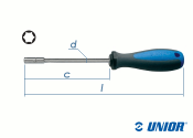 SW9 x 125mm UNIOR Sechskant Steckschlüssel mit...