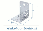 70 x 70 x 55mm Winkel mit Verst&auml;rkungsrippe Edelstahl (1 Stk.)