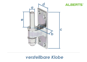 13 x 23 x 100mm verstellbare Klobe verzinkt (1 Stk.)