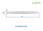 400 x 30 x 10mm Ladenband verzinkt (1 Stk.)