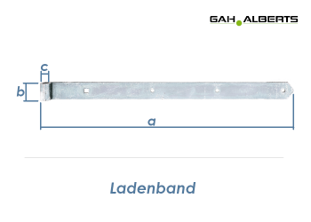 700 x 45 x 16mm Ladenband verzinkt (1 Stk.)