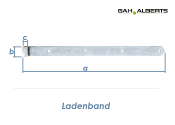 700 x 45 x 16mm Ladenband verzinkt (1 Stk.)