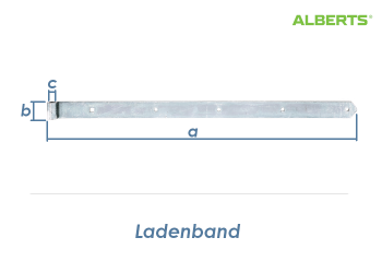 800 x 45 x 16mm Ladenband verzinkt (1 Stk.)