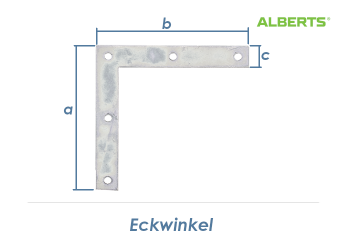 100 x 15mm Eckwinkel verzinkt (1 Stk.)