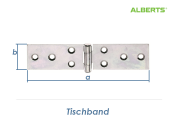 141 x 32mm Tischband verzinkt (1 Stk.)