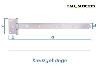 491 x 40mm Kreuzgehänge schwer verzinkt (1 Stk.)