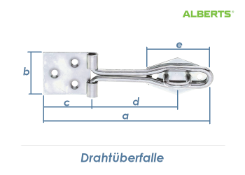 120 x 31,5mm Drahtüberfalle verzinkt (1 Stk.)