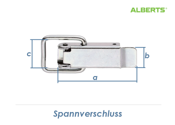 61 x 18mm Spannverschluss verzinkt (1 Stk.)