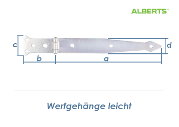 252 x 48mm Werfgehänge leicht verzinkt (1 Stk.)