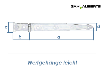 302 x 48mm Werfgehänge leicht verzinkt (1 Stk.)