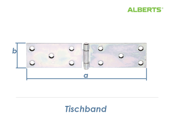 203 x 44mm Tischband verzinkt (1 Stk.)