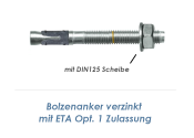 M10 x 110mm Bolzenanker BAZ2 verzinkt - ETA Opt. 1 (1 Stk.)