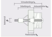 M4 x 20/3-18mm Hohlraumd&uuml;bel (1 Stk.)