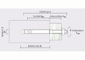 M8 x 85mm Bolzenanker verzinkt - ETA Opt. 7 (1 Stk.)