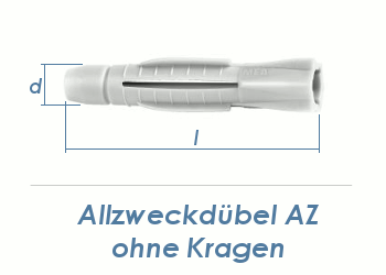 5 x 30mm Allzweckdübel ohne Kragen (10 Stk.)