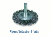 50 x 8-10 x 0,3mm Schaft-Rundb&uuml;rste gewellt Einzeldraht Stahl (1 Stk.)