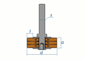 100 x 8-10 x 0,3mm Schaft-Rundbürste gewellt...