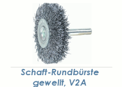 100 x 8-10 x 0,3mm Schaft-Rundbürste gewellt...