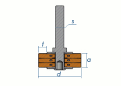 100 x 8-10 x 0,2mm Schaft-Rundb&uuml;rste gewellt Einzeldraht Messing (1 Stk.)
