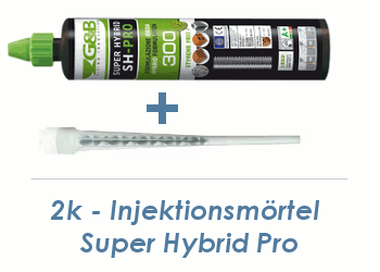 2K Injektionsmörtel Super Hybrid Pro 300ml inkl. ETA Zulassung (1 Stk.)