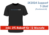 SK2024 Support Shirt Gr. XXL / Schwarz --  inkl. 3% Rabatt für 12 Monate -- (1 Stk.)