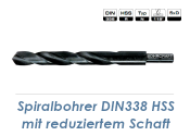 14mm HSS Spiralbohrer rollgewalzt mit reduziertem Schaft...