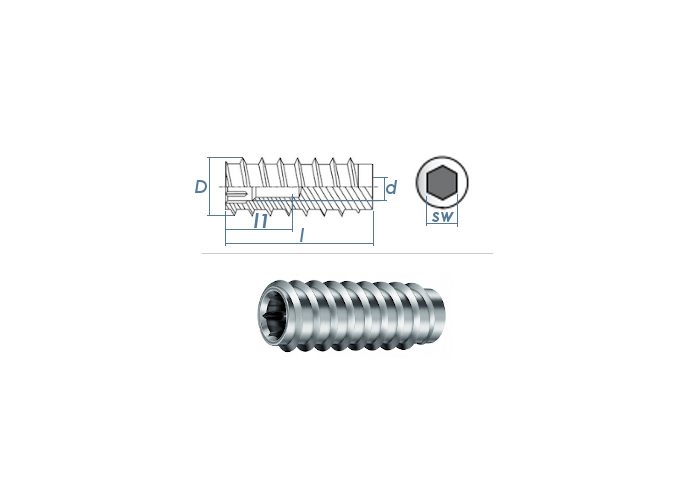 RAMPA MUFFEN/Gewindemuffe/Gewindeeinsatz/Einschraubmutter Typ BAV, Stahl Rostfrei 1.4571, M10 Innengewinde (d). 14mm Durchmesser (D) X 10mm Länge (L), 100 Stück RAMPA MUFFEN/Gewindemuffe/Gewindeeinsatz/Einschraubmutter Typ BAV, Stahl Rostfrei 1.4571, M10 Innengewinde (d). 14mm Durchmesser (D) X 10mm Länge (L), 100 Stück