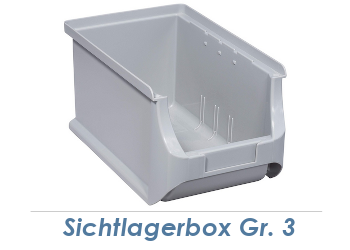 235 x 150 x 125mm Stapelsichtbox Gr.3 grau (1 Stk.)