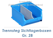 Trennstege f&uuml;r Stapelsichtbox Gr.2B grau (1 Stk.)