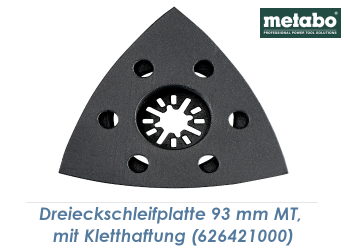 Metabo Starlock Dreieckschleifplatte 93 mm mit Kletthaftung  (1 Stk.)