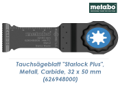 32 x 50mm Metabo HM Tauchs&auml;geblatt Starlock Plus f&uuml;r Metall + rostfreier Stahl  (1 Stk.)
