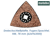 78mm Metabo HM Dreieckschleifplatte Starlock f&uuml;r Fugen + Fliesenkleber  (1 Stk.)