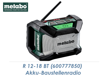 Metabo Akku-Baustellenradio R 12-18 BT (1 Stk.)