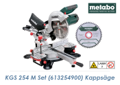 Metabo Kapps&auml;ge KGS 254 M inkl. 2 x HM S&auml;gebl&auml;tter 48Z / 40Z (1 Stk.)