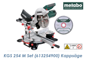Metabo Kappsäge KGS 254 M inkl. 2 x HM Sägeblätter (1 Stk.)